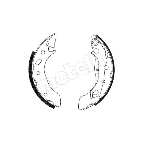 Bremsbackensatz Metelli 53-0128 f&uuml;r Ford Mazda Hinterachse