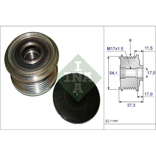 Generatorfreilauf Schaeffler Ina 535 0149 10 f&uuml;r Citro&euml;n Fiat Opel Peugeot