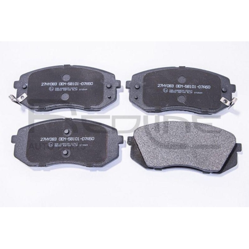 Bremsbelagsatz Scheibenbremse Red-line 27HY083 für Hyundai Kia Vorderachse