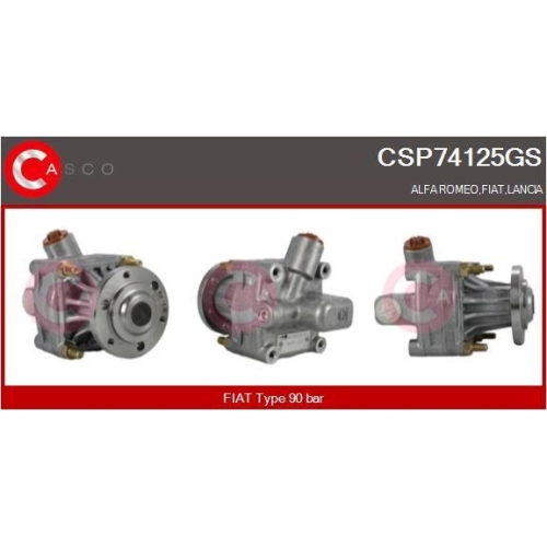 Hydraulikpumpe Lenkung Casco CSP74125GS Genuine f&uuml;r Fiat