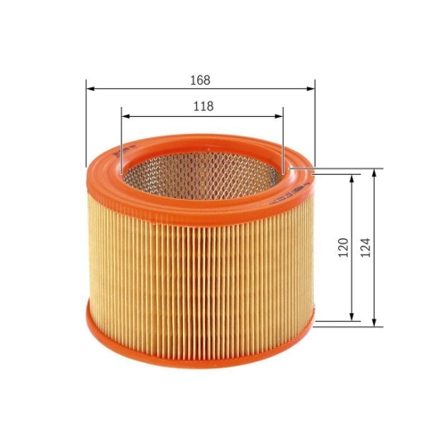 Luftfilter Bosch 1457433544 f&uuml;r Citro&euml;n Peugeot