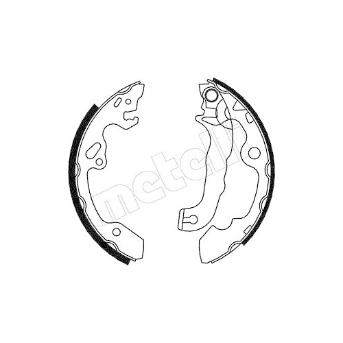 Bremsbackensatz Metelli 53-0133 f&uuml;r Ford Hinterachse