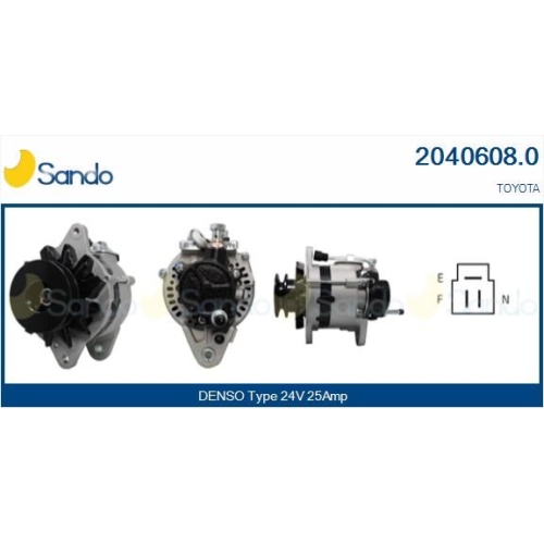 Generator Sando 2040608.0 f&uuml;r Toyota