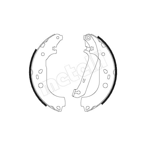 Bremsbackensatz Metelli 53-0142 für Ford Mazda Hinterachse