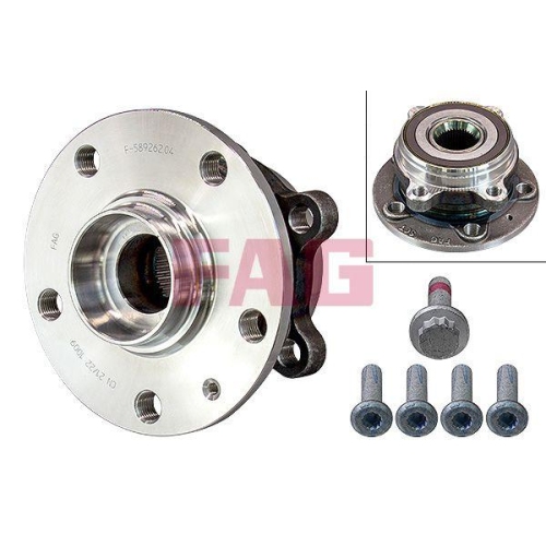 Radlagersatz Schaeffler Fag 713 6110 80 f&uuml;r Audi Ford Seat Skoda VW Hinterachse
