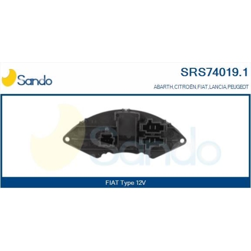Widerstand Innenraumgebl&auml;se Sando SRS74019.1 f&uuml;r Fiat Citro&euml;n/peugeot