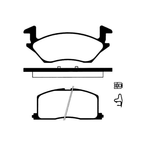 Bremsbelagsatz Scheibenbremse Raicam RA.0744.0 f&uuml;r Toyota Vorderachse