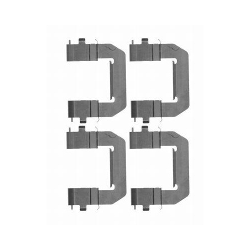 Zubehörsatz Scheibenbremsbelag Hella 8DZ 355 204-221 für Vorderachse