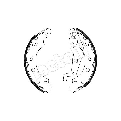 Bremsbackensatz Metelli 53-0237 f&uuml;r Mercedes Benz Smart Hinterachse