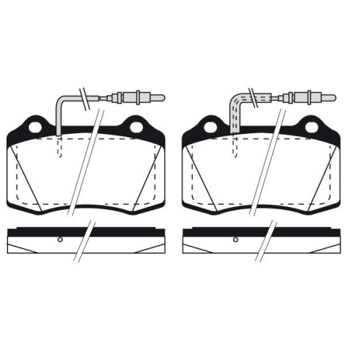 Bremsbelagsatz Scheibenbremse Raicam RA.0752.1 f&uuml;r Peugeot Vorderachse