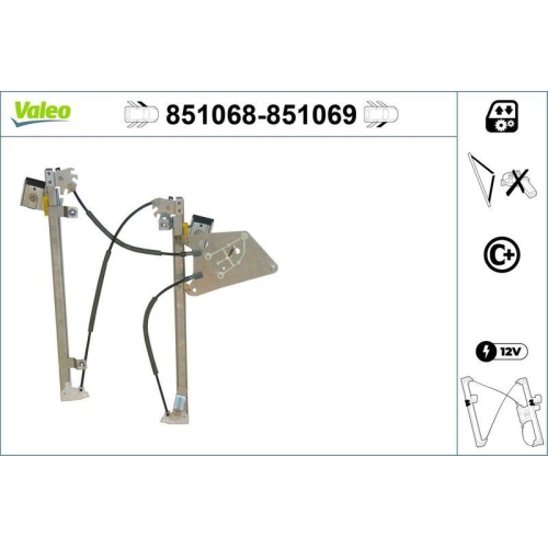 Fensterheber Valeo 851068 für Opel Vauxhall Vorne Links
