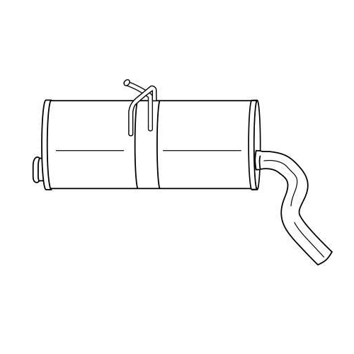 Rear Muffler Sigam 20664 for Citro&euml;n
