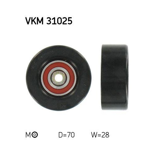 Riemenspanner Keilrippenriemen Skf VKM 31025 f&uuml;r Audi Seat Skoda VW Mitte Links