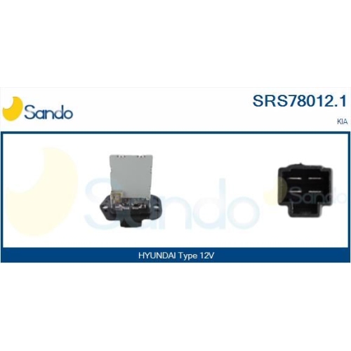 Widerstand Innenraumgebl&auml;se Sando SRS78012.1 f&uuml;r Hyundai Kia