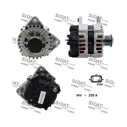 Generator Sidat A12VA1433A2 f&uuml;r Nissan Renault