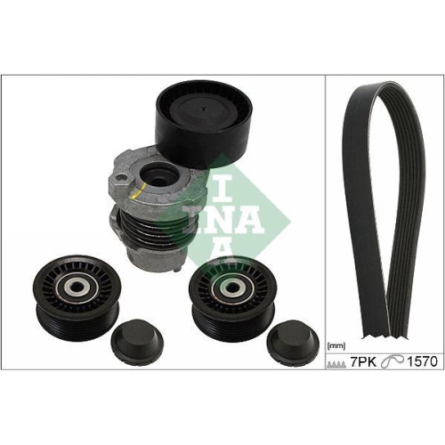 V Ribbed Belt Set Schaeffler Ina 529 0284 10 for Mercedes Benz Mercedes Benz