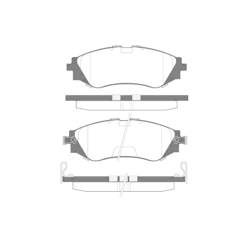 Bremsbelagsatz Scheibenbremse Raicam RA.0646.0 f&uuml;r Chevrolet Daewoo Vorderachse