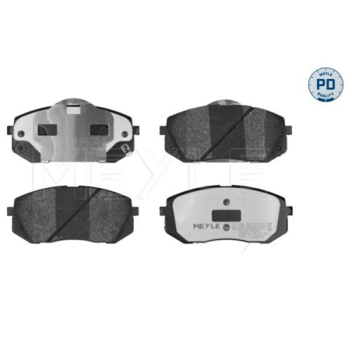 Bremsbelagsatz Scheibenbremse Meyle 0252450116PD f&uuml;r Hyundai Kia Vorderachse