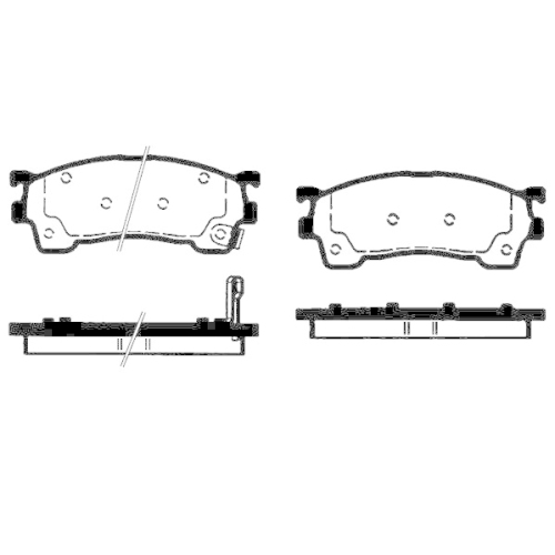 Bremsbelagsatz Scheibenbremse Raicam RA.0731.0 f&uuml;r Mazda Ford Usa Vorderachse