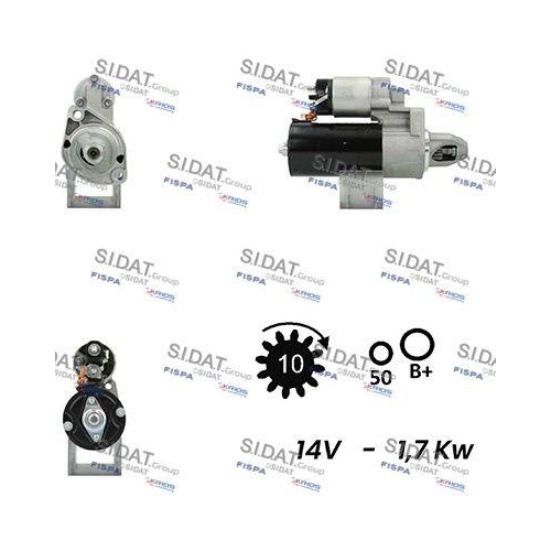 Starter Sidat S12BH0188 for Mercedes Benz Mercedes Benz Mercedes Benz Steyr