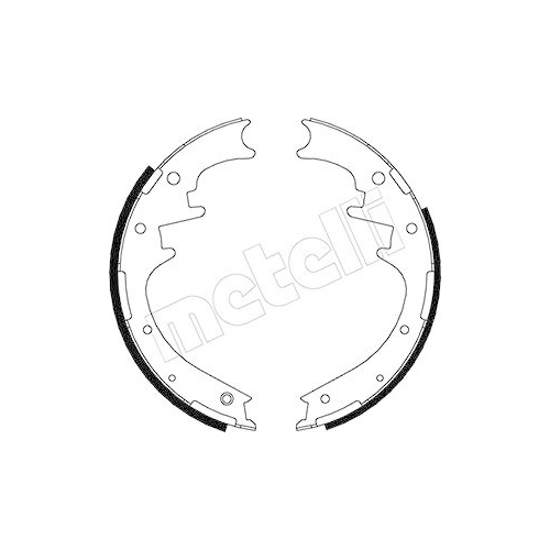 Bremsbackensatz Metelli 53-0561 f&uuml;r Ford Hinterachse