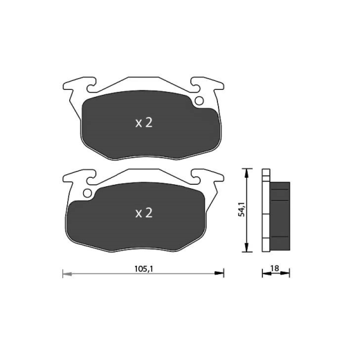Bremsbelagsatz Scheibenbremse 7 Seven Parts SVP17920 für Citroën Peugeot