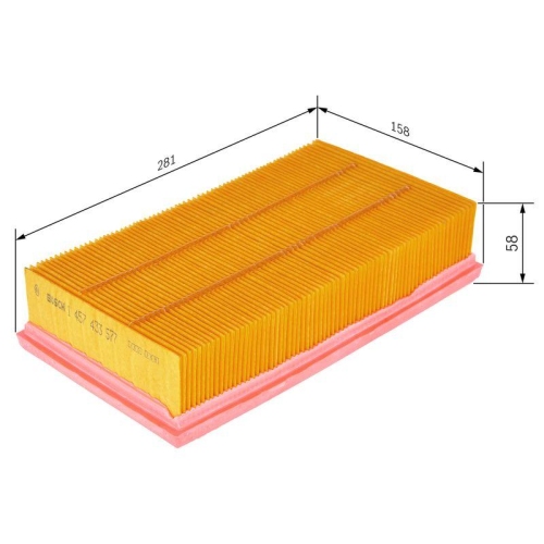 Luftfilter Bosch 1457433577 f&uuml;r Renault