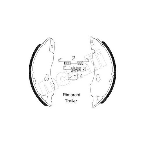 Bremsbackensatz Metelli 53-0593 für Bpw