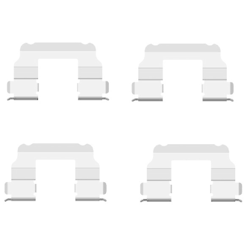 Zubehörsatz Scheibenbremsbelag Hella 8DZ 355 205-091 für Hinterachse