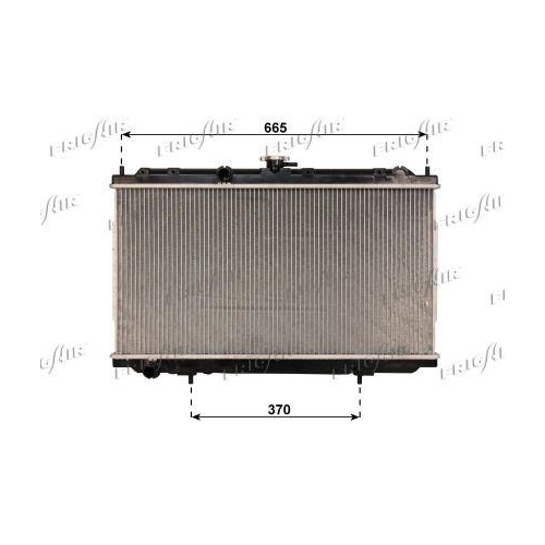 Kühler Motorkühlung Frigair 0121.3053 für Nissan