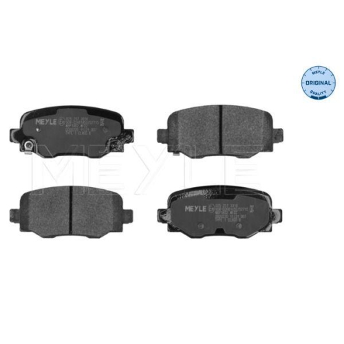 Bremsbelagsatz Scheibenbremse Meyle 0252573318 Meyle-original: True To Oe. f&uuml;r