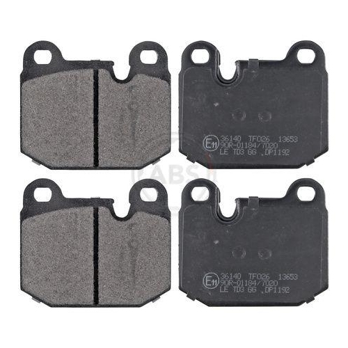 Bremsbelagsatz Scheibenbremse A.b.s. 36140 f&uuml;r Bmw Hinterachse Vorderachse