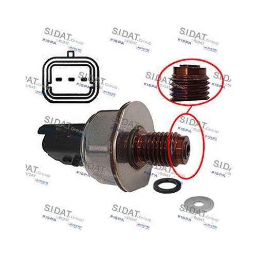 Sensor Kraftstoffdruck Sidat 81.104 f&uuml;r Alfa Romeo Audi Bmw Citro&euml;n Dodge Fiat