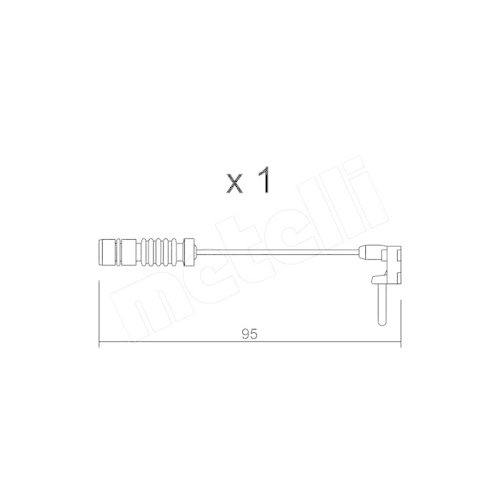Warnkontakt Bremsbelagverschlei&szlig; Metelli SU.011 f&uuml;r Mercedes Benz Mercedes Benz