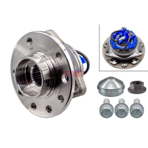 Radlagersatz Schaeffler Fag 713 6442 70 für Opel Vauxhall General Motors