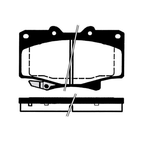 Bremsbelagsatz Scheibenbremse Raicam RA.0869.0 f&uuml;r Toyota Lexus Vorderachse