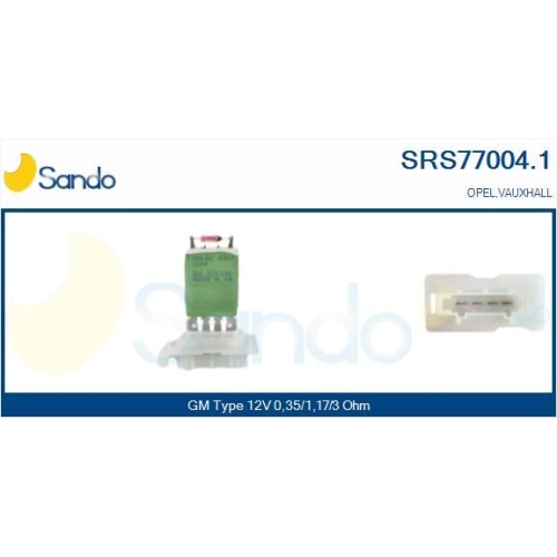 Widerstand Innenraumgebl&auml;se Sando SRS77004.1 f&uuml;r General Motors