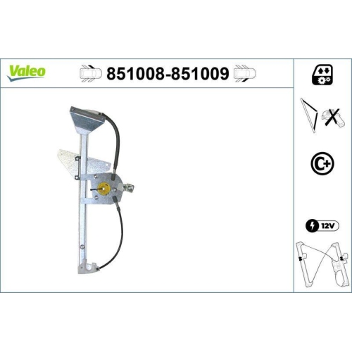 Fensterheber Valeo 851008 für Toyota Vorne Links