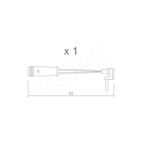 Warnkontakt Bremsbelagverschleiß Metelli SU.129 für Mercedes Benz Mercedes Benz