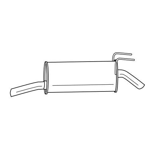 Endschalldämpfer Sigam 13651 für Fiat Hinten
