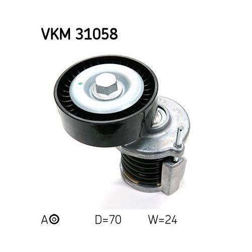 Riemenspanner Keilrippenriemen Skf VKM 31058 f&uuml;r Audi Seat Skoda VW Mitte Links