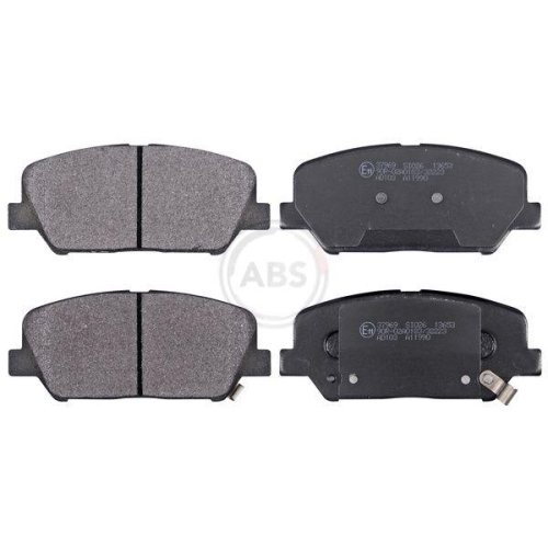 Bremsbelagsatz Scheibenbremse A.b.s. 37969 f&uuml;r Hyundai Kia Vorderachse