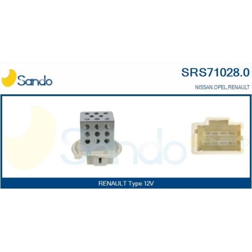 Widerstand Innenraumgebläse Sando SRS71028.0 für Nissan Opel Renault