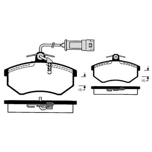 Bremsbelagsatz Scheibenbremse Raicam RA.0813.4 f&uuml;r Vorderachse