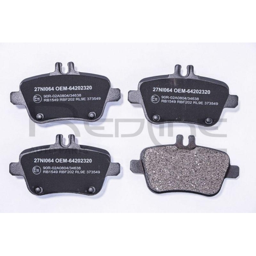 Bremsbelagsatz Scheibenbremse Red-line 27NI064 für Mercedes Benz Mercedes Benz