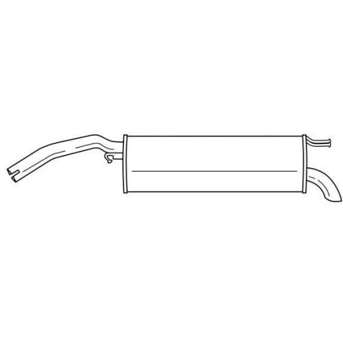 Endschalld&auml;mpfer Sigam 13665 f&uuml;r Fiat Lancia