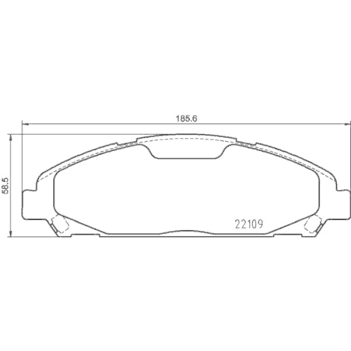 Bremsbelagsatz Scheibenbremse Hella 8DB 355 032-991 f&uuml;r Ford Ford Usa