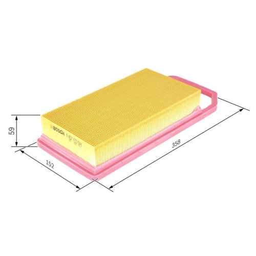 Luftfilter Bosch 1457433591 für Citroën Peugeot Citroën/peugeot