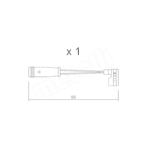 Warnkontakt Bremsbelagverschlei&szlig; Metelli SU.164 f&uuml;r Mercedes Benz Mercedes Benz