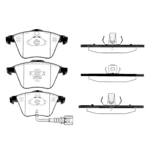 Bremsbelagsatz Scheibenbremse Raicam RA.0824.1 f&uuml;r Audi Seat Skoda VW